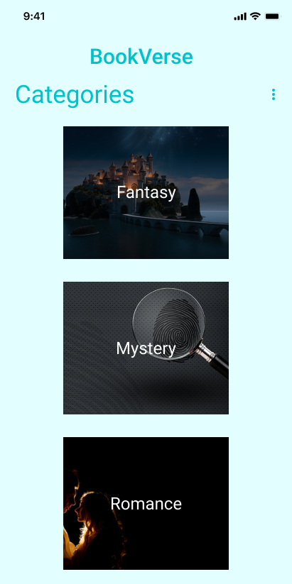 Bookverse for an IOS device