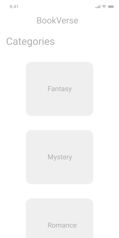Bookverse for an IOS device